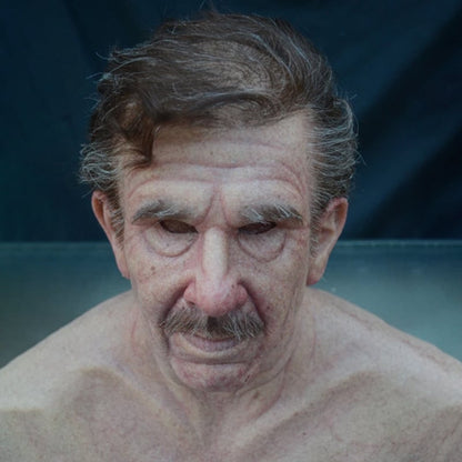 Realistic Elderly Latex Mask Halloween Cosplay Disguise