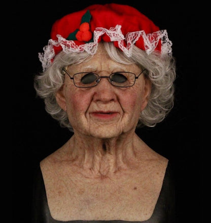 Realistic Elderly Latex Mask Halloween Cosplay Disguise