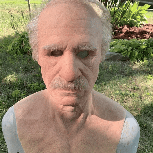 Realistic Elderly Latex Mask Halloween Cosplay Disguise
