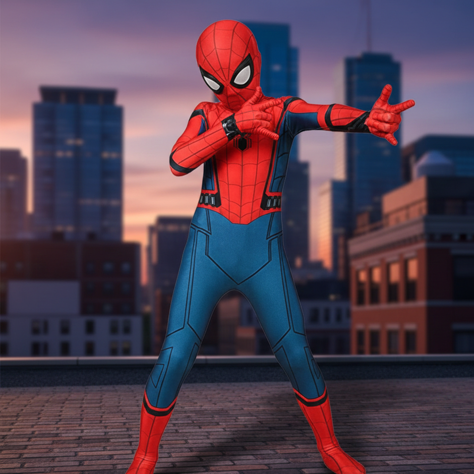 Realistic Full Body Superhero Costume with Mask