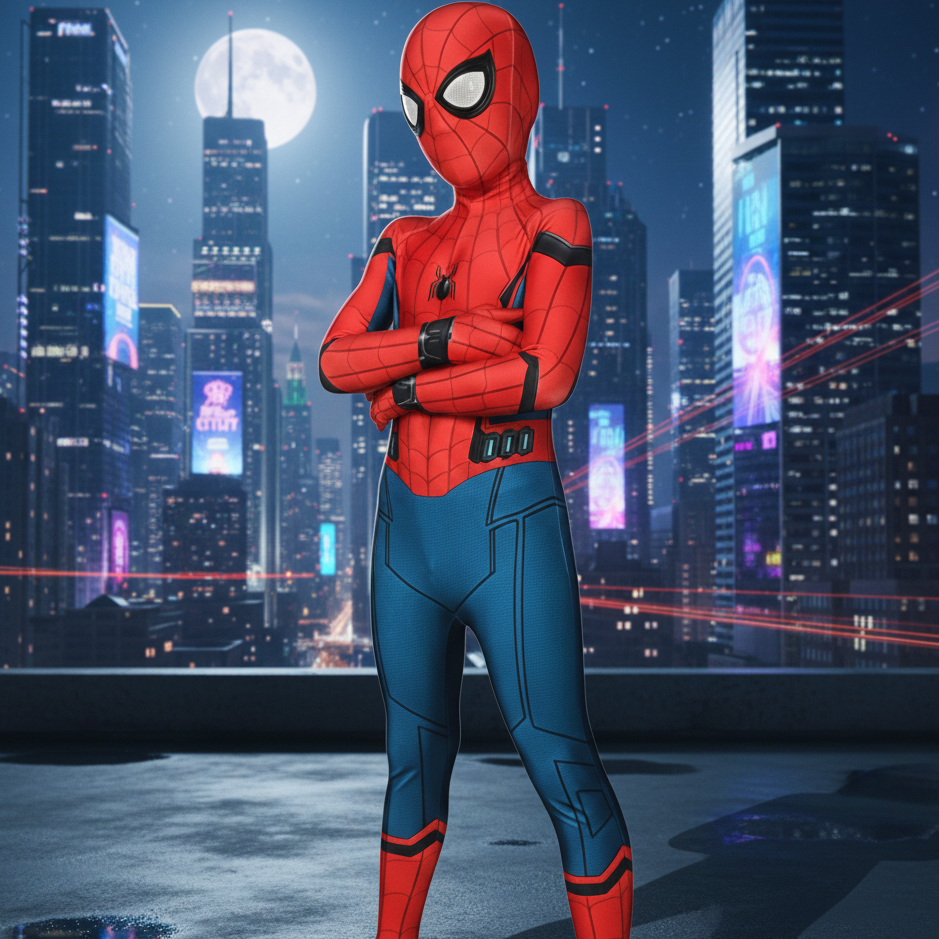 Realistic Full Body Superhero Costume with Mask