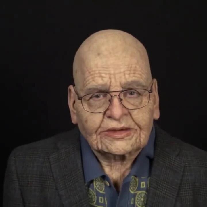 Realistic Old Man Halloween Mask Latex Creepy Full Face Costume Mask Movable Mouth Cosplay Party Prop