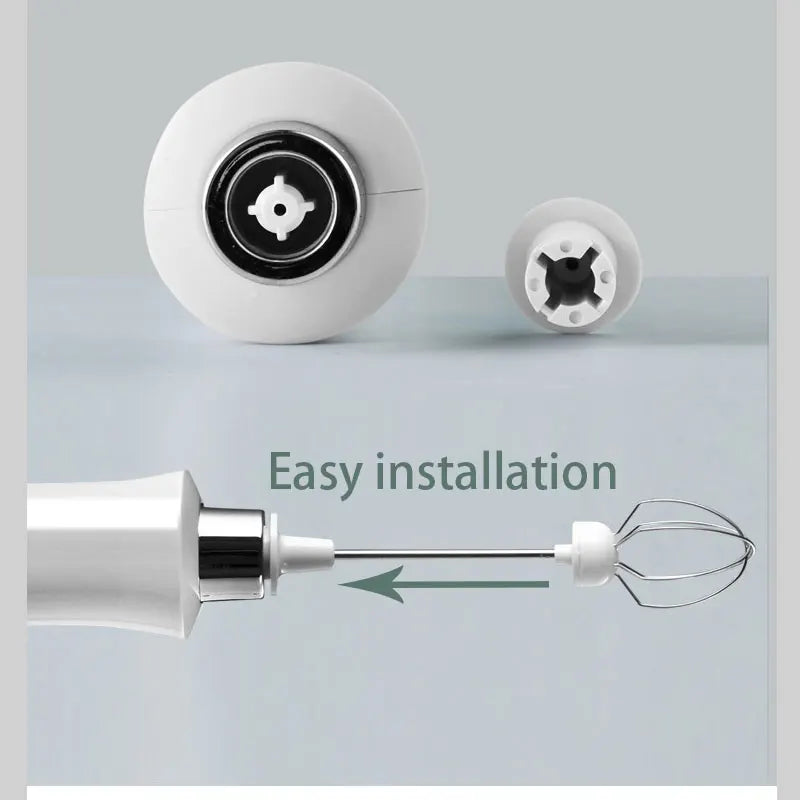 Rechargeable 3 in 1 Electric Milk Frother and Drink Mixer