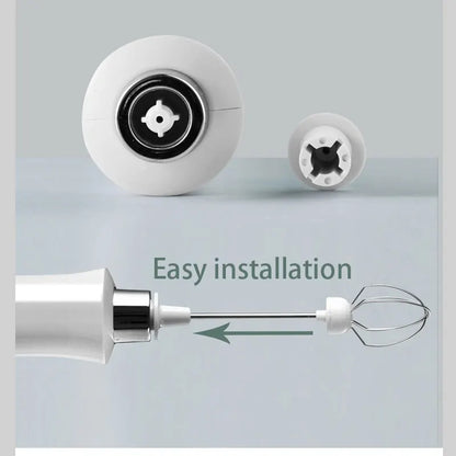 Rechargeable 3 in 1 Electric Milk Frother and Drink Mixer