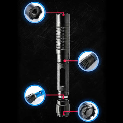Rechargeable Adjustable Beam Laser Pointer with Aluminum Alloy Body