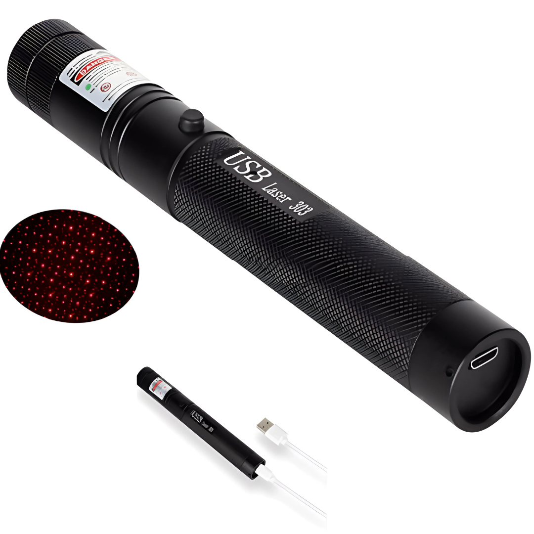 Rechargeable Adjustable Focus Laser Pointer Torch