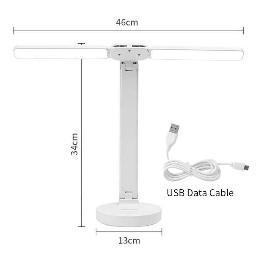 Rechargeable Adjustable Reading Lamp With Phone Holder
