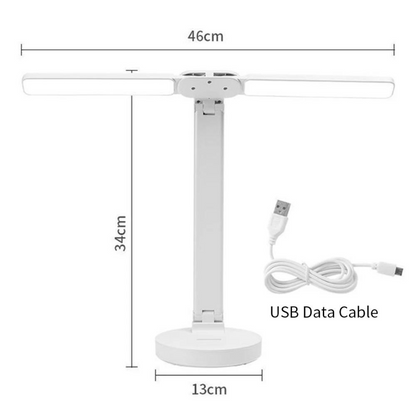 Rechargeable Adjustable Reading Lamp With Phone Holder