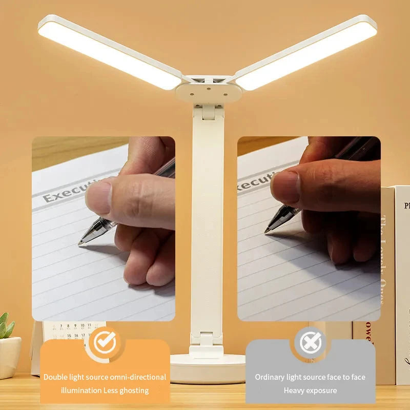 Rechargeable Adjustable Reading Lamp With Phone Holder