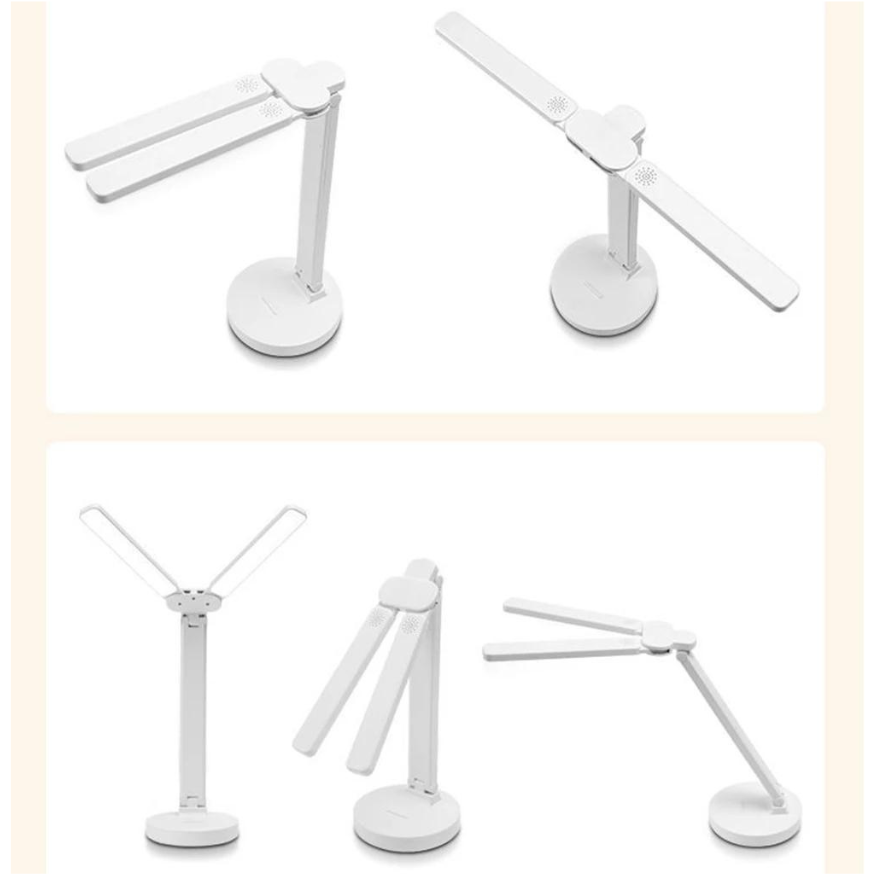 Rechargeable Adjustable Reading Lamp With Phone Holder