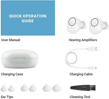 Rechargeable Bluetooth Hearing Aids With App Control