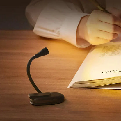 Rechargeable Clip On LED Book Light with 360° Adjustable Clip
