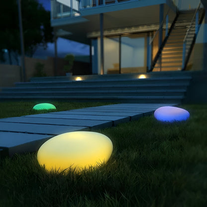 Rechargeable Cobblestone LED Garden Light