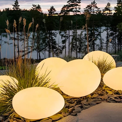 Rechargeable Cobblestone LED Garden Light