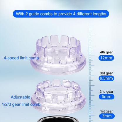 Rechargeable Cordless Hair Clipper with Adjustable Guide Combs