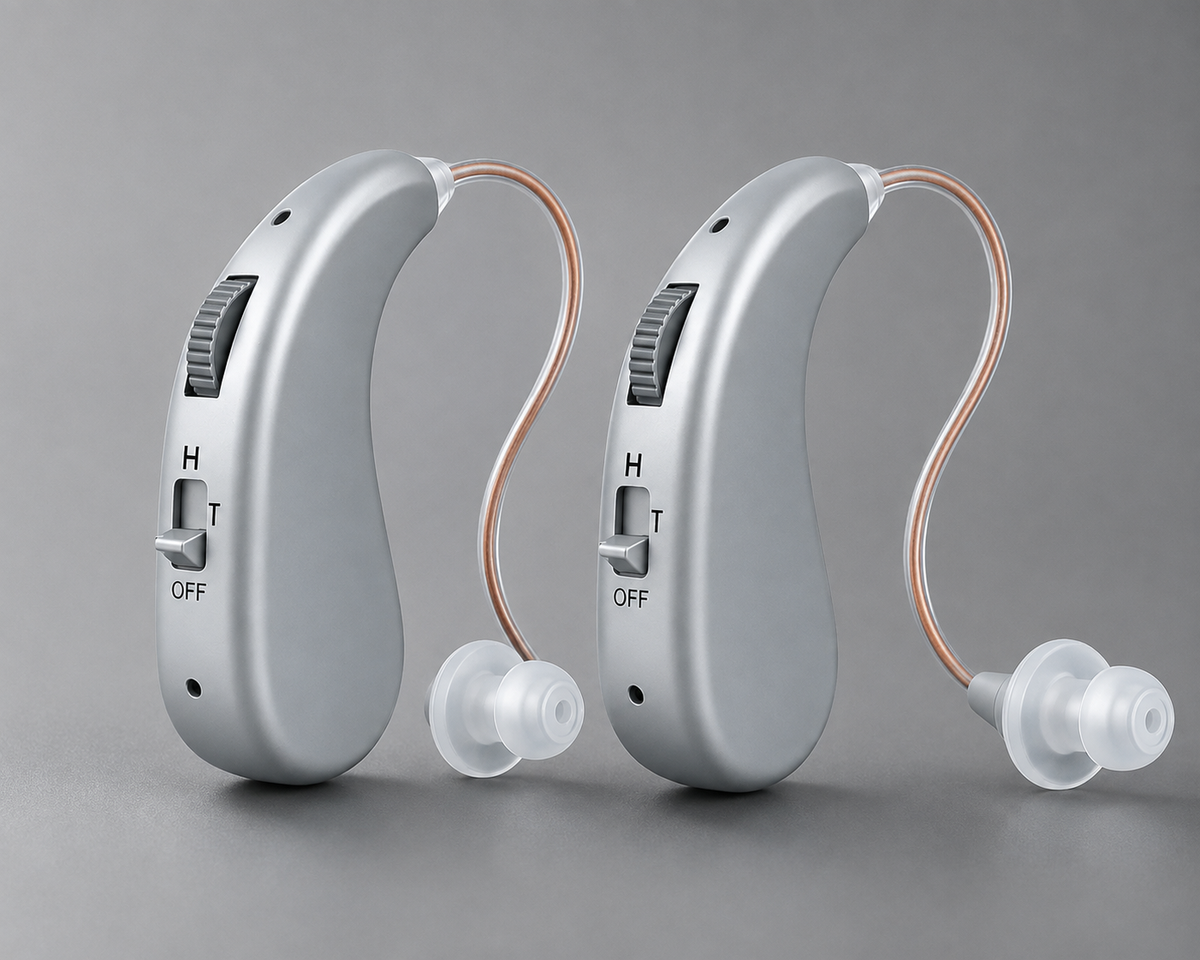 Rechargeable Digital Hearing Amplifier With Adjustable Volume
