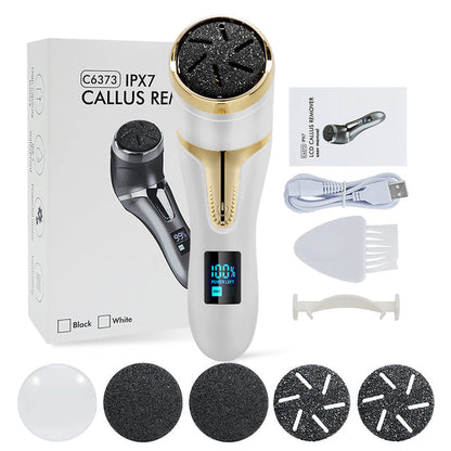 Rechargeable Electric Foot Callus Remover with Waterproof Roller Heads