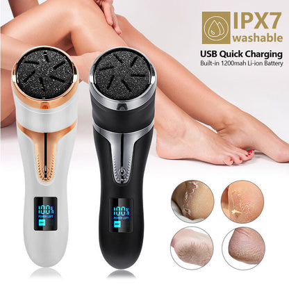 Rechargeable Electric Foot Callus Remover with Waterproof Roller Heads