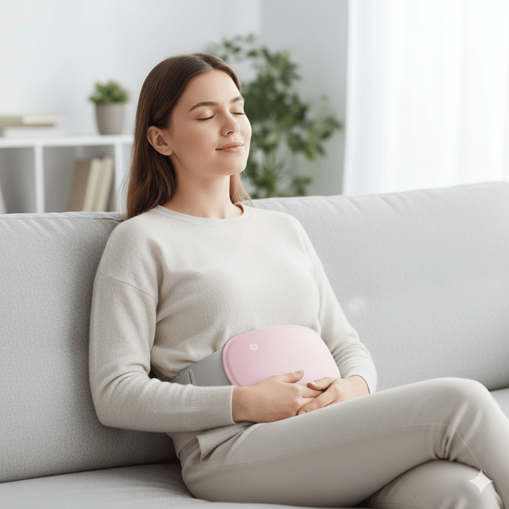 Rechargeable Electric Heating Pad with Heat and Vibration