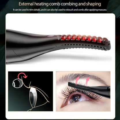 Rechargeable Heated Eyelash Curler with Adjustable Temperature
