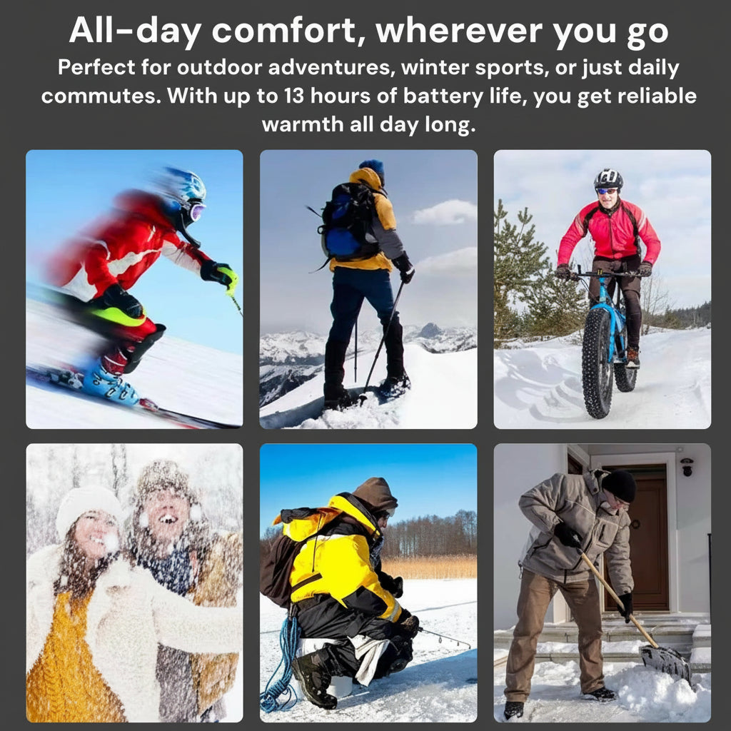 Rechargeable Heated Insoles for Winter Boots and Everyday Shoes