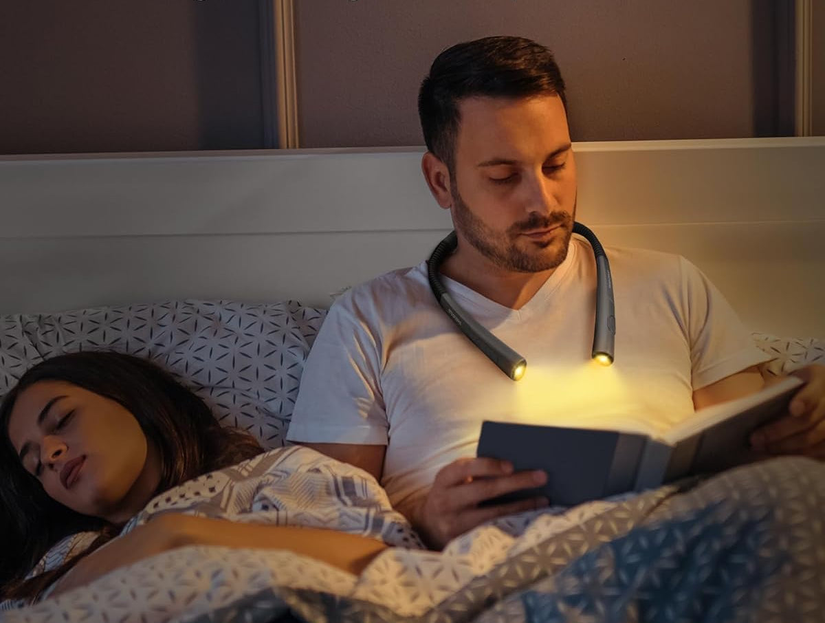 Rechargeable LED Neck Reading Light with Adjustable Brightness