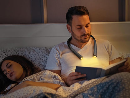 Rechargeable LED Neck Reading Light with Adjustable Brightness