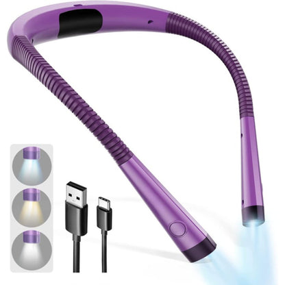 Rechargeable LED Neck Reading Light with Flexible Arms