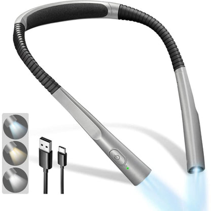 Rechargeable LED Neck Reading Light with Flexible Arms