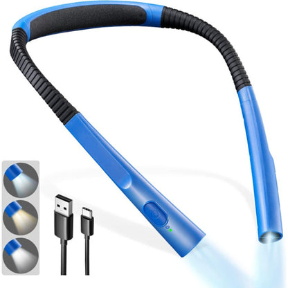Rechargeable LED Neck Reading Light with Flexible Arms
