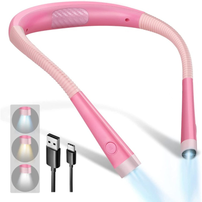Rechargeable LED Neck Reading Light with Flexible Arms
