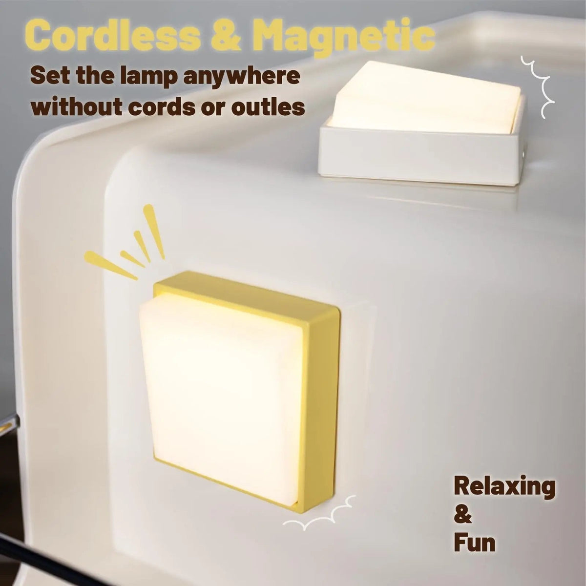 Rechargeable Magnetic Dimmable Night Light with Timer