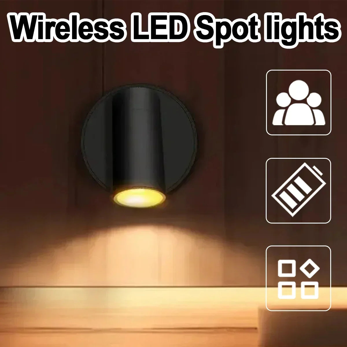 Rechargeable Magnetic LED Wall Spotlight
