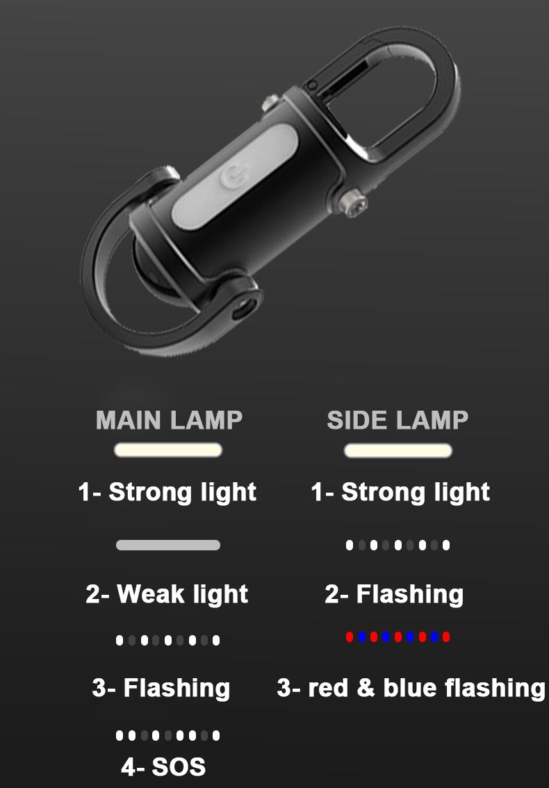 Rechargeable Multi Function Keychain Flashlight
