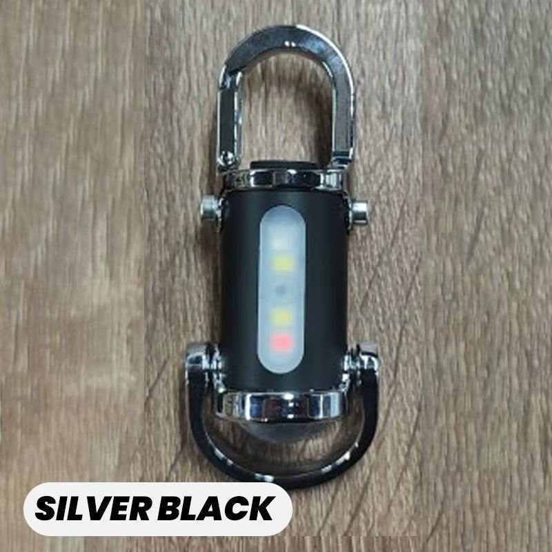 Rechargeable Multi Function Keychain Flashlight