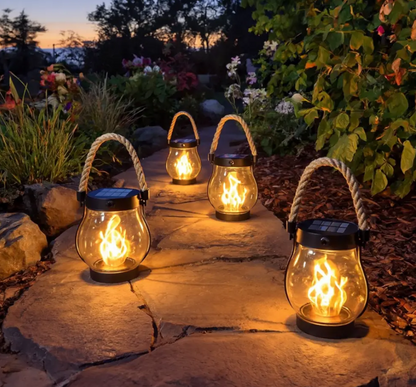 Rechargeable Rope Lantern with Automatic Light Sensor