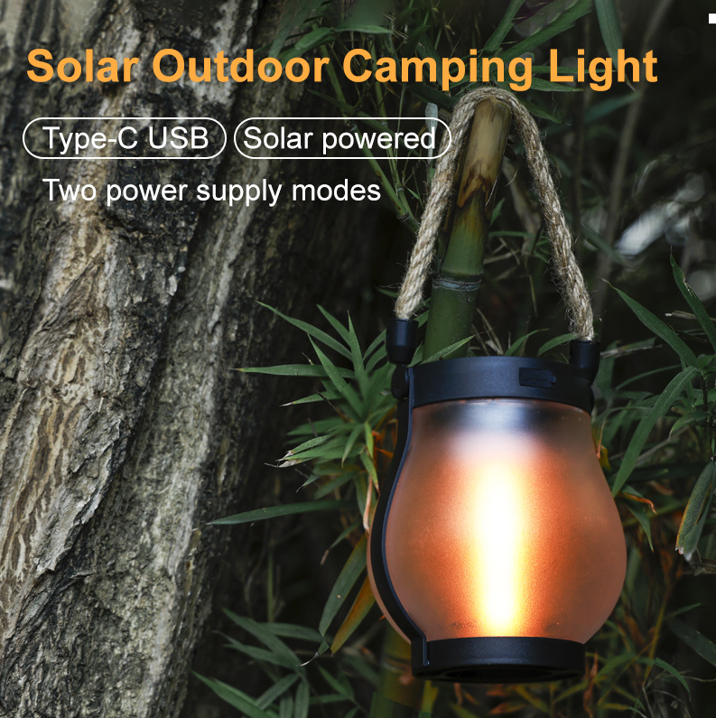 Rechargeable Rope Lantern with Automatic Light Sensor