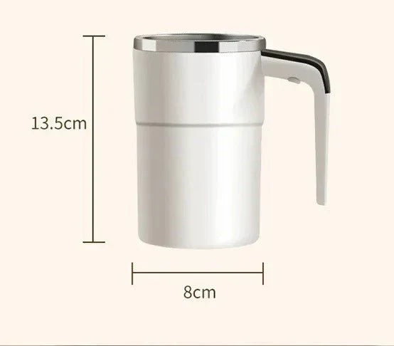 Rechargeable Self Stirring Coffee Mug with Magnetic Mixing