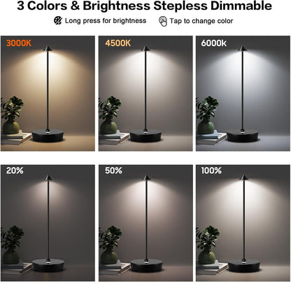 Rechargeable USB LED Table Lamp with Touch Dimming