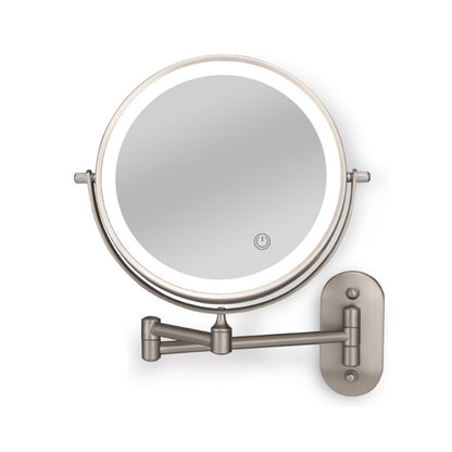 Rechargeable Wall Mounted LED Shaving Mirror 1X 10X Magnifying Mirror