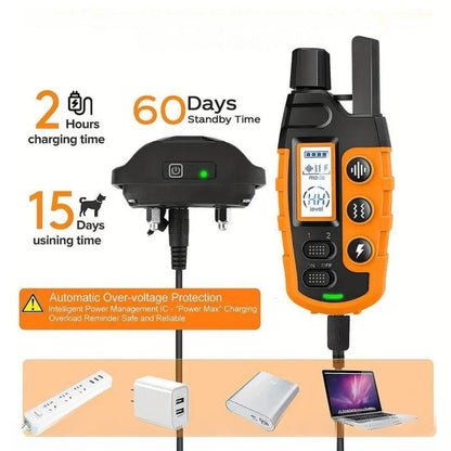 Rechargeable Waterproof Dog Training Collar with Remote