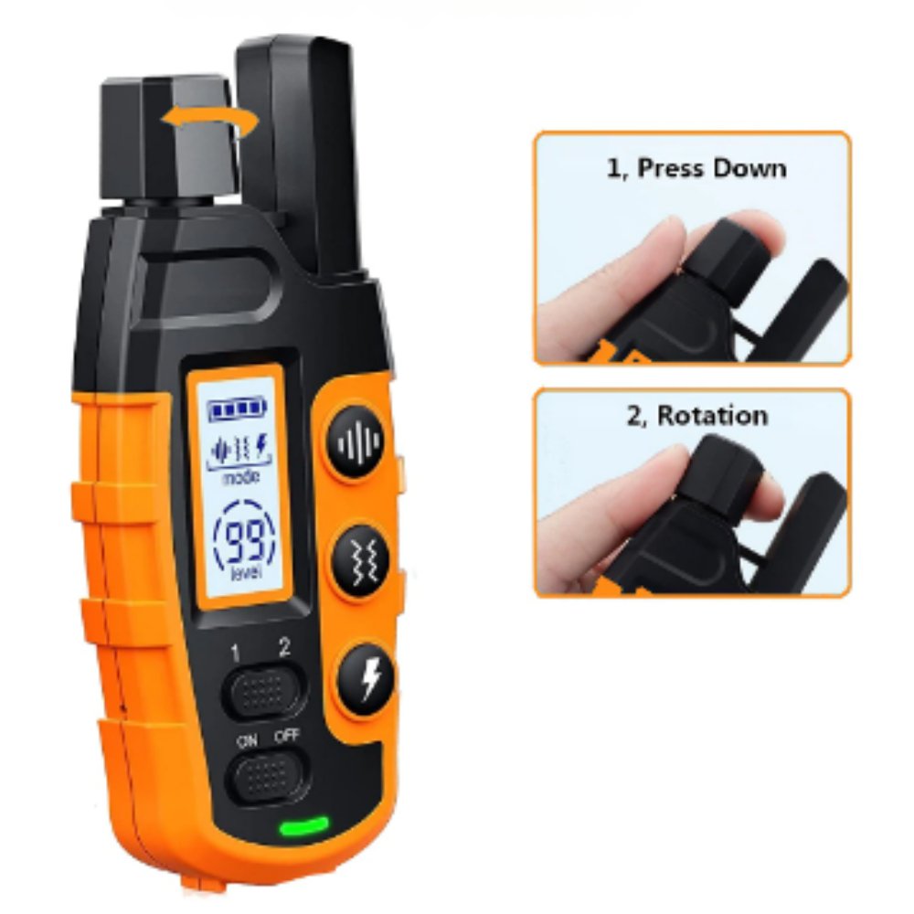 Rechargeable Waterproof Dog Training Collar with Remote
