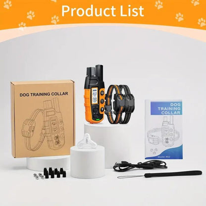Rechargeable Waterproof Dog Training Collar with Remote