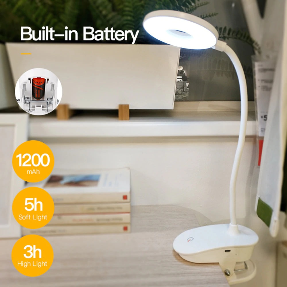 Rechargeable Wireless Clip On Bedside Reading Lamp