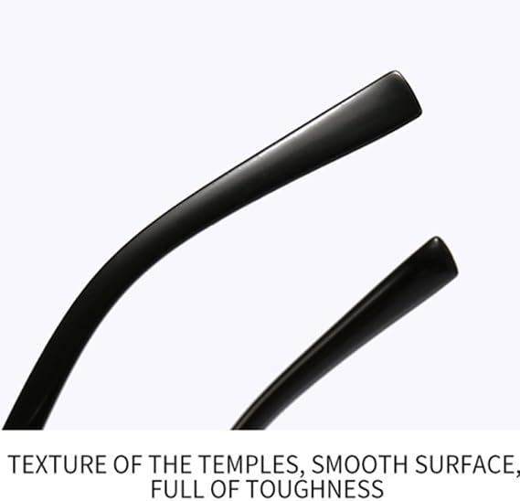 Rectangle Rimless UV400 Sunglasses Lightweight Unisex Design