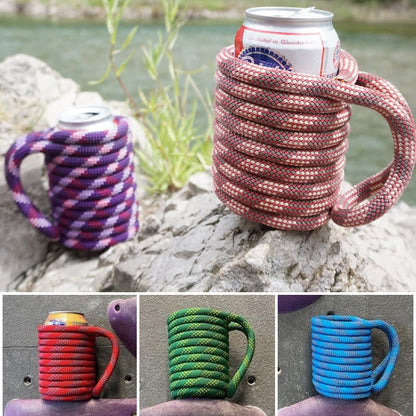 Recycled Climbing Rope Can Cooler Sleeve