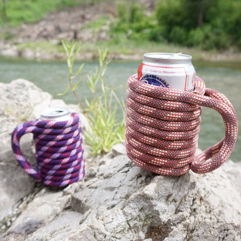 Recycled Climbing Rope Can Cooler Sleeve