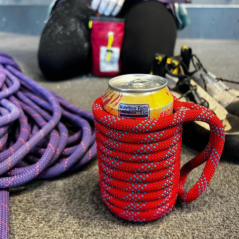 Recycled Climbing Rope Can Cooler Sleeve