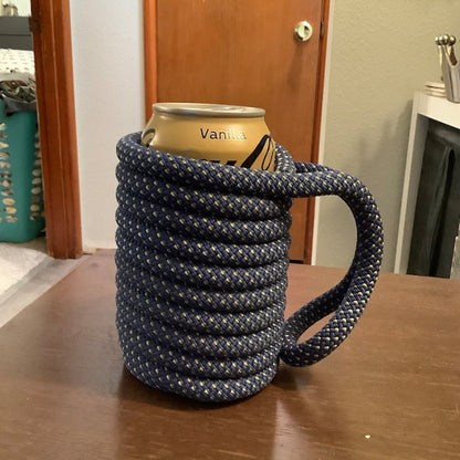 Recycled Climbing Rope Can Cooler Sleeve