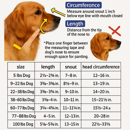 Reflective Breathable Dog Muzzle Adjustable Water Friendly Pet Muzzle